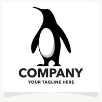 plantilla de diseño de logotipo de pingüino vector