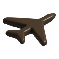 3d icono de avión png