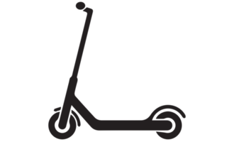 electric bike icon on transparent background png