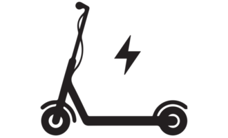 elektrisk cykel ikon på transparent bakgrund png