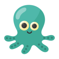 icono de pulpo de dibujos animados. png