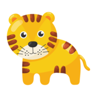 icône de tigre de dessin animé. png