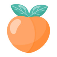 icono de melocotón de fruta. png