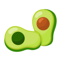ícone de abacate verde. png