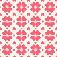 Vector background seamless pattern of pink heart pattern ,idea for printing concept.