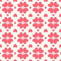 Vector background seamless pattern of pink heart pattern ,idea for printing concept.