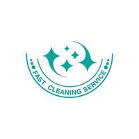 Creative Cleaning Concept Logo Design Template vector