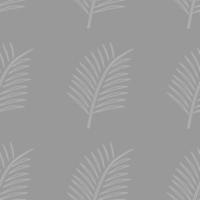 gray white palm tree leaf seamless fabric ceramic paper pattern vector