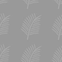 gray white palm tree leaf seamless fabric ceramic paper pattern vector