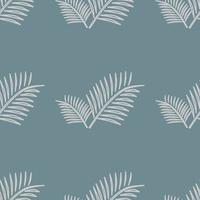 green teal white leaf palm tree seamless fabric ceramic paper pattern vector