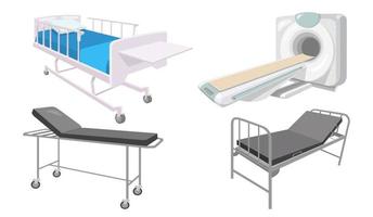 amplia gama de camas de hospital para pacientes vector