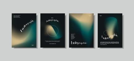 Unique modern A4 abstract gradient vector trend for cover, marketing template, business poster, Abstract color gradient, modern blurred background, and film grain texture