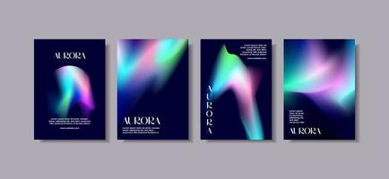 Unique modern A4 abstract gradient vector trend for cover, marketing template, business poster, Abstract color gradient, modern blurred background, and film grain texture