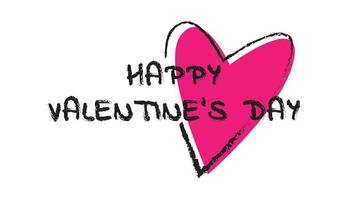 Vector illustration of valentines day background and typography of happy valentines day text