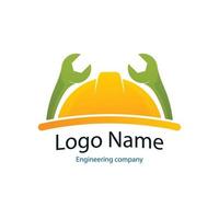 gradient mechanical engineering logo template vector