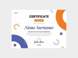 Vector eps elegant certificate template