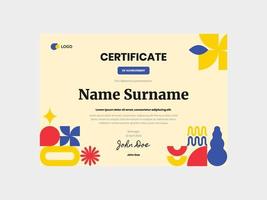 Vector eps elegant certificate template