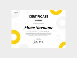 Vector eps elegant certificate template