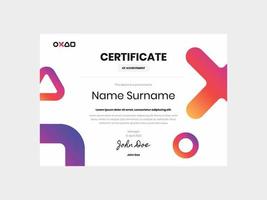 Vector eps elegant certificate template