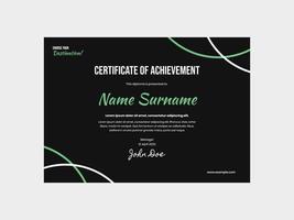 Vector eps elegant certificate template