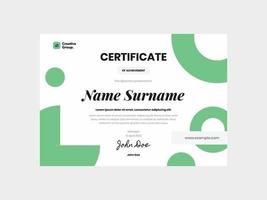 Vector eps elegant certificate template