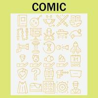 comic free icon pack filled flat color download vector