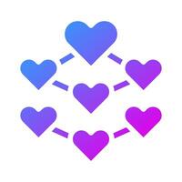 decoration icon solid purple style valentine illustration vector element and symbol perfect.