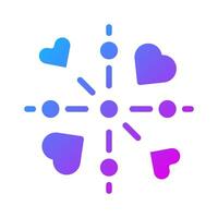 decoration icon solid purple style valentine illustration vector element and symbol perfect.