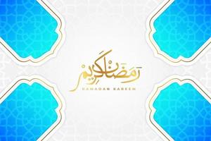 Ramadan kareem background with islamic ornament pattern vector