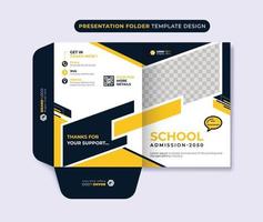 Business presentation folder for modern creative Information about the comapany, corporate folder vector