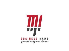 Monogram Mi Logo Icon, Abstract MI Letter Logo Template vector