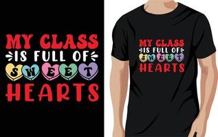 diseño de camiseta de San Valentín vector