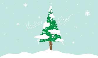colección de icono de árboles de Navidad de silueta. se puede utilizar para ilustrar cualquier tema de naturaleza o estilo de vida saludable. vector