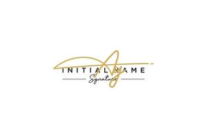 Initial AY signature logo template vector. Hand drawn Calligraphy lettering Vector illustration.