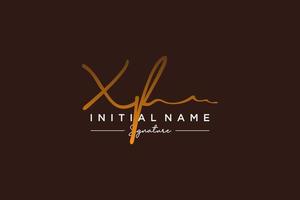 Initial XF signature logo template vector. Hand drawn Calligraphy lettering Vector illustration.