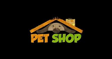 Animation of the Pet Shop logo. Ideal for your pet shop business logo video