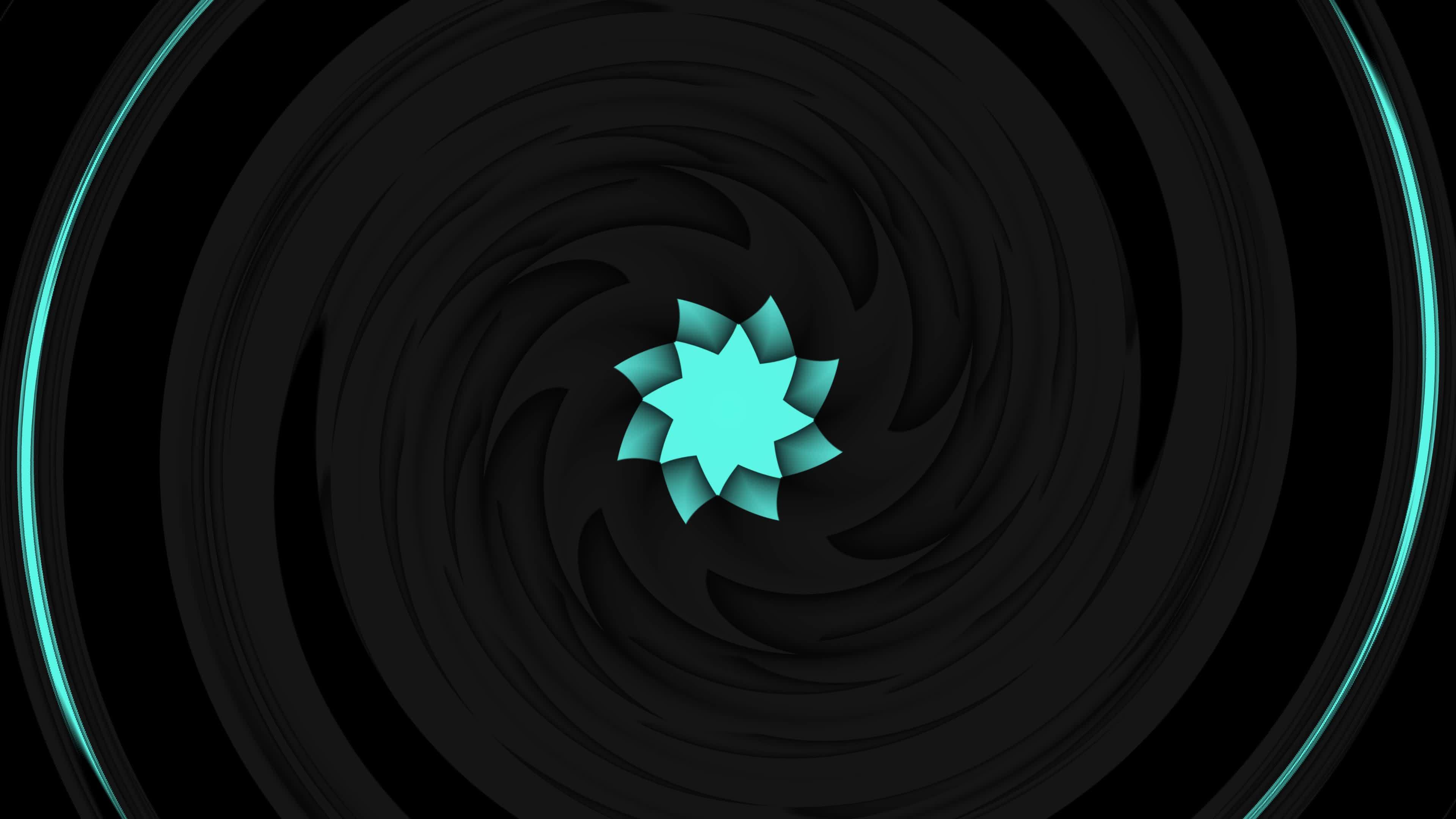 Cool moving backgrounds with a stunning twirl effect of mandala