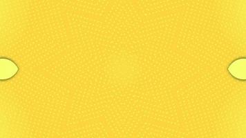 Looping wallpaper with yellow abstract dots and circles Background and overlay for intro video