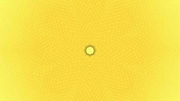 Looping wallpaper with yellow abstract dots and circles Background and overlay for intro video