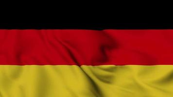animación de bucle sin interrupción de la bandera de Alemania. la bandera nacional de ecuador. video de fondo de superficie de tela de bandera 3d en excelente calidad