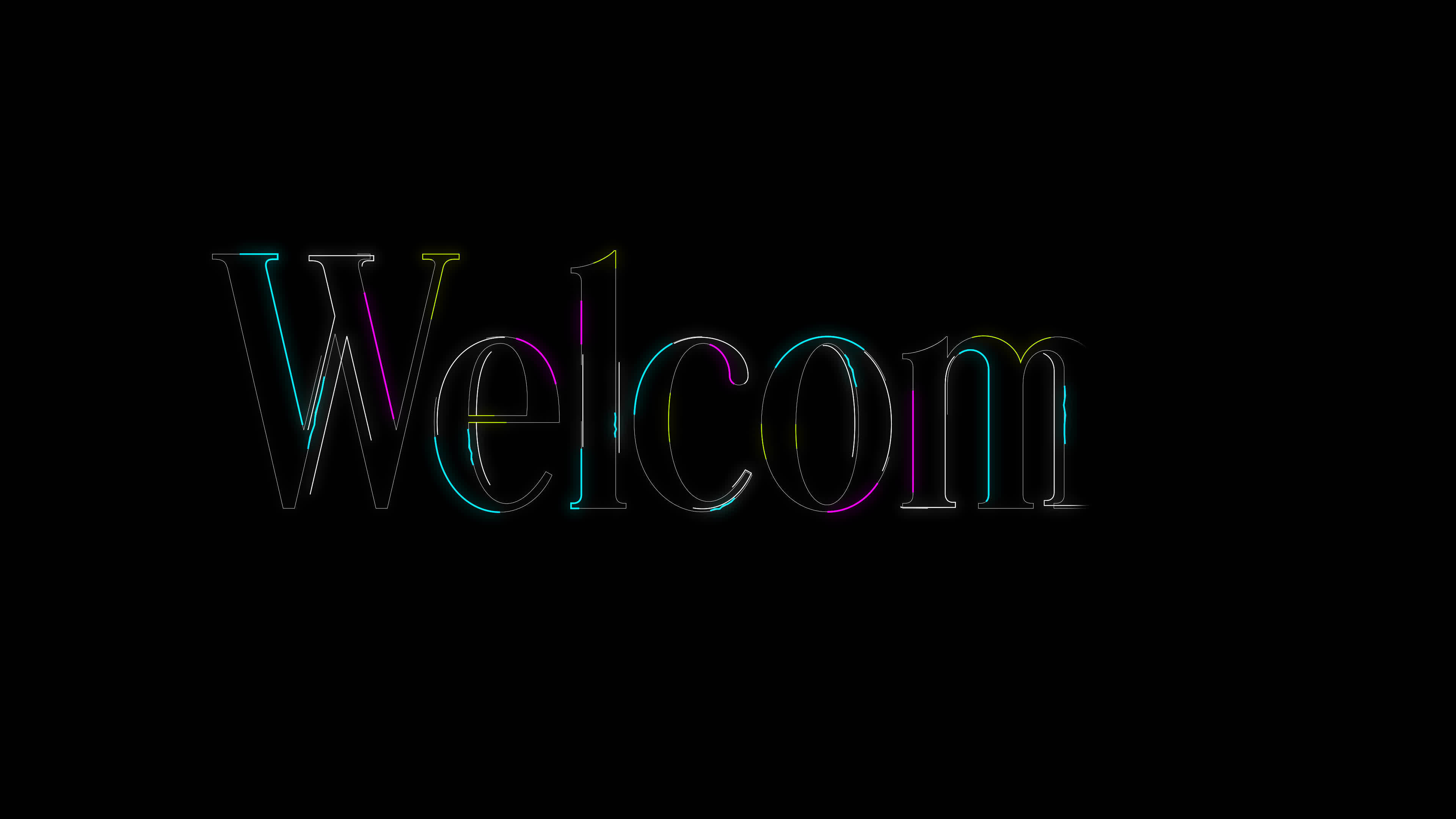 Welcome Animation Neon Lights with a Glowy Text Outline on a Transparent  Background. Animated Welcome Video in 4K 18977105 Stock Video at Vecteezy