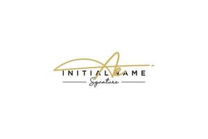 Initial AE signature logo template vector. Hand drawn Calligraphy lettering Vector illustration.