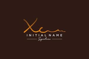 Initial XC signature logo template vector. Hand drawn Calligraphy lettering Vector illustration.