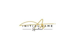 Initial AR signature logo template vector. Hand drawn Calligraphy lettering Vector illustration.