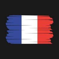 France Flag Brush vector