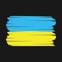 Ukraine Flag Brush vector