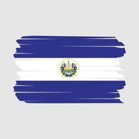 El Salvador Flag Brush vector