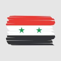 Syria Flag Brush vector