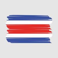 Costa Rica Flag Brush vector