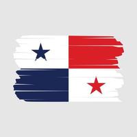 Panama Flag Brush vector